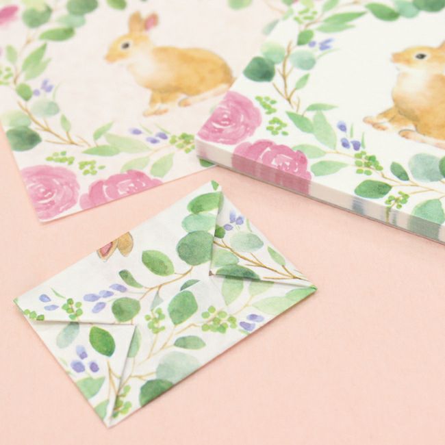 ｵﾝﾗｲﾝ限定 ORIGAMI memo うさぎ
