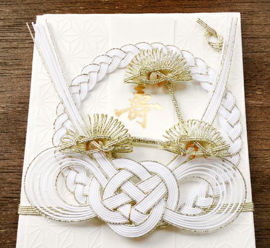 美濃和紙吉祥柄 白雲 祝儀袋 麻の葉 大