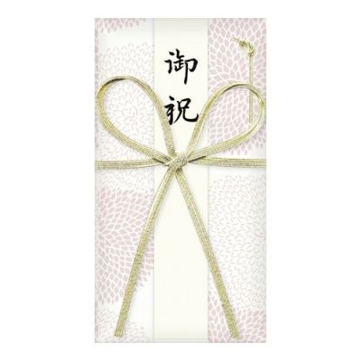 美濃和紙花ごろも祝儀袋花結び もも | 古川紙工公式オンライン