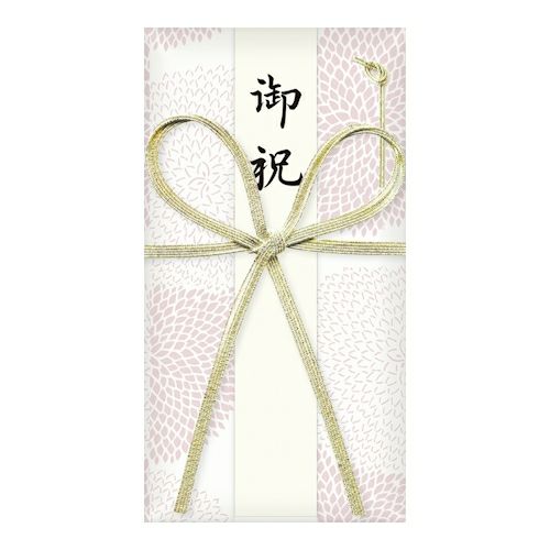 美濃和紙花ごろも祝儀袋花結び もも