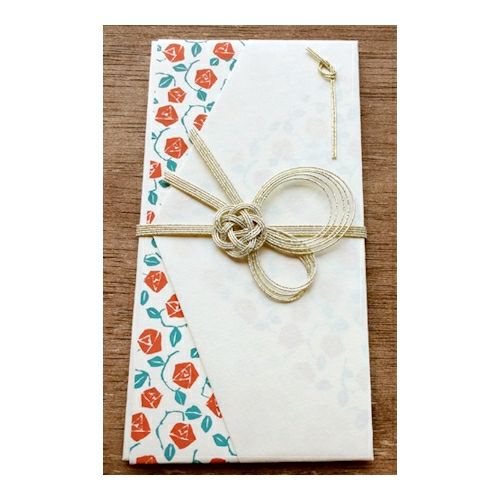 祝儀袋はなはな 薔薇赤