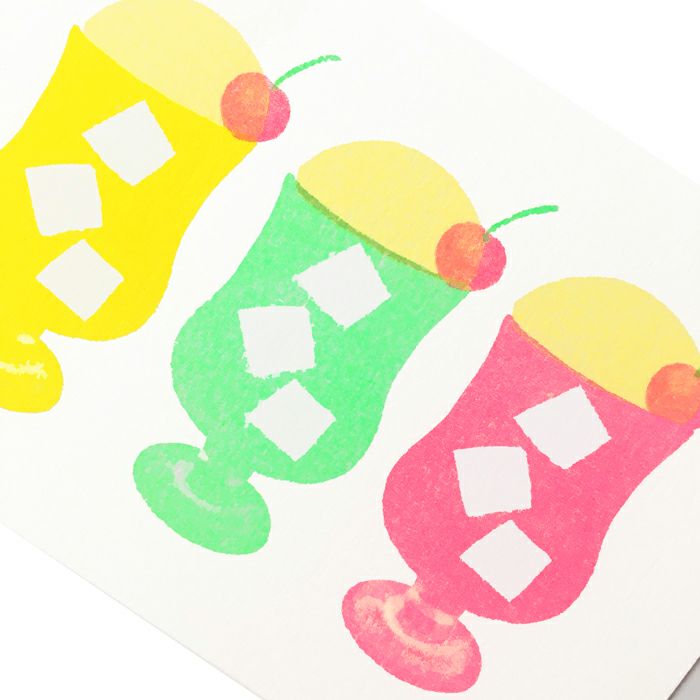 ﾚﾄﾛ印刷ﾎﾟｽﾄｶｰﾄﾞ ｶﾗﾌﾙｸﾘｰﾑｿｰﾀﾞ