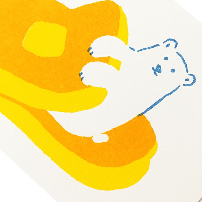 ﾚﾄﾛ印刷ﾎﾟｽﾄｶｰﾄﾞ しろくまﾊﾟﾝｹｰｷ