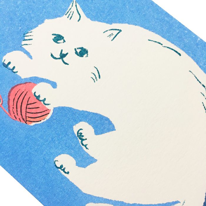 ﾚﾄﾛ印刷ﾎﾟｽﾄｶｰﾄﾞ 毛糸ねこ