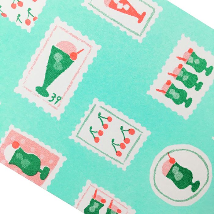 ﾚﾄﾛ印刷ﾎﾟｽﾄｶｰﾄﾞ ｸﾘｰﾑｿｰﾀﾞ切手