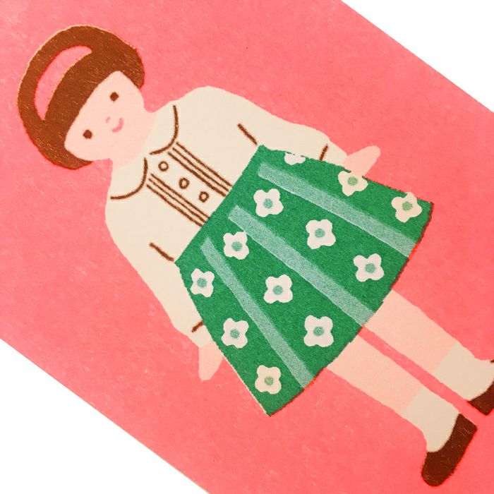 ﾚﾄﾛ印刷ﾎﾟｽﾄｶｰﾄﾞ 女の子