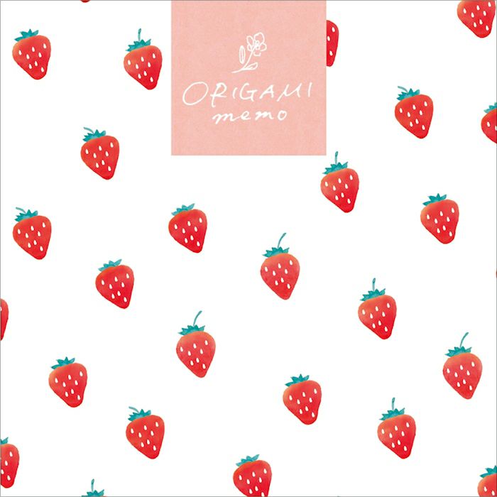 ｵﾝﾗｲﾝ限定 ORIGAMI memo いちごちゃん