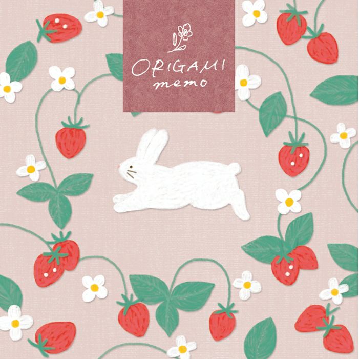 ｵﾝﾗｲﾝ限定 ORIGAMI memo 白いうさぎ
