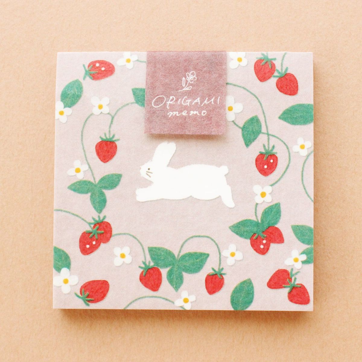 ｵﾝﾗｲﾝ限定 ORIGAMI memo 白いうさぎ