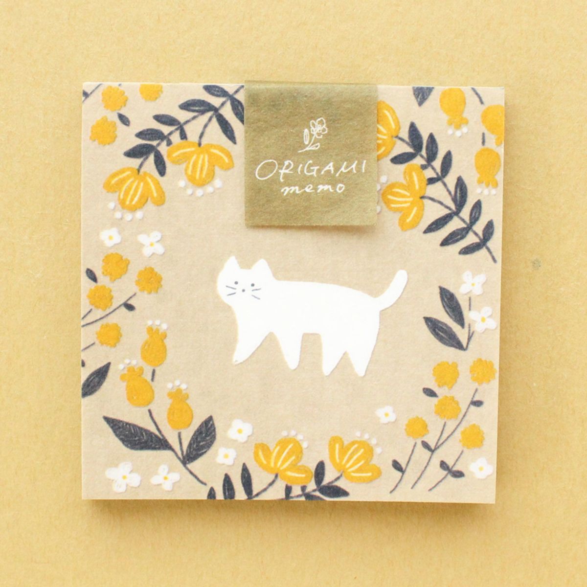 ｵﾝﾗｲﾝ限定 ORIGAMI memo 琥珀糖ｵﾝﾗｲﾝ限定 ORIGAMI memo 白いねこ