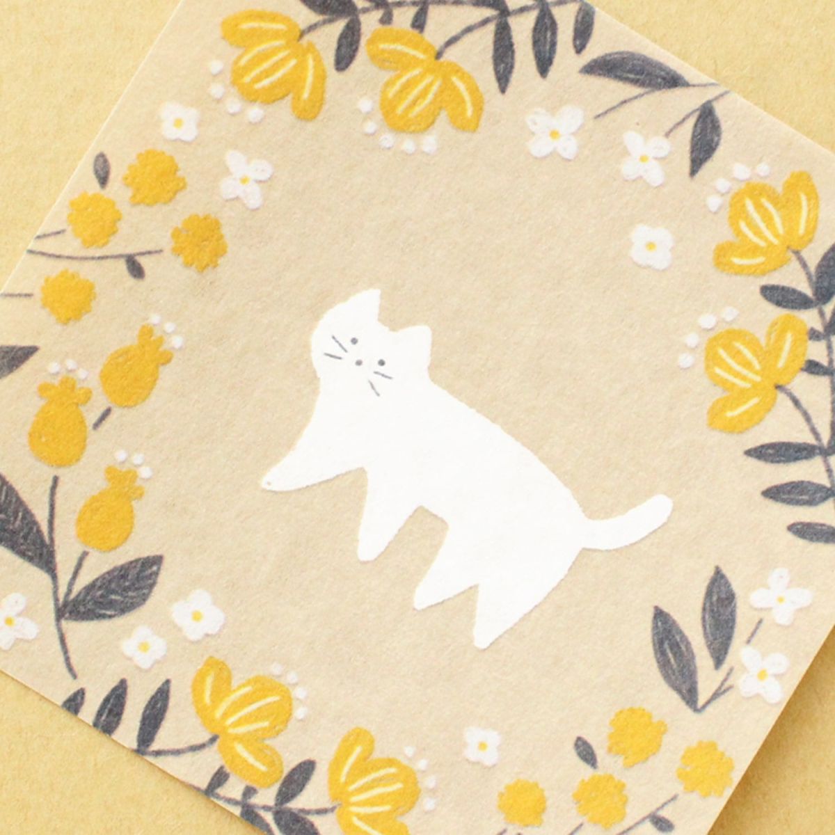 ｵﾝﾗｲﾝ限定 ORIGAMI memo 琥珀糖ｵﾝﾗｲﾝ限定 ORIGAMI memo 白いねこ