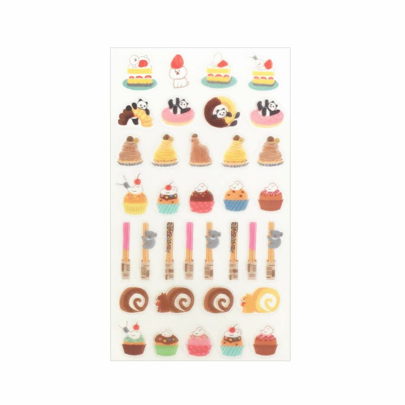 甘い物 お菓子などうぶつ工房 透明ｼｰﾙｼｰﾄ 洋菓子 | 古川紙工公式