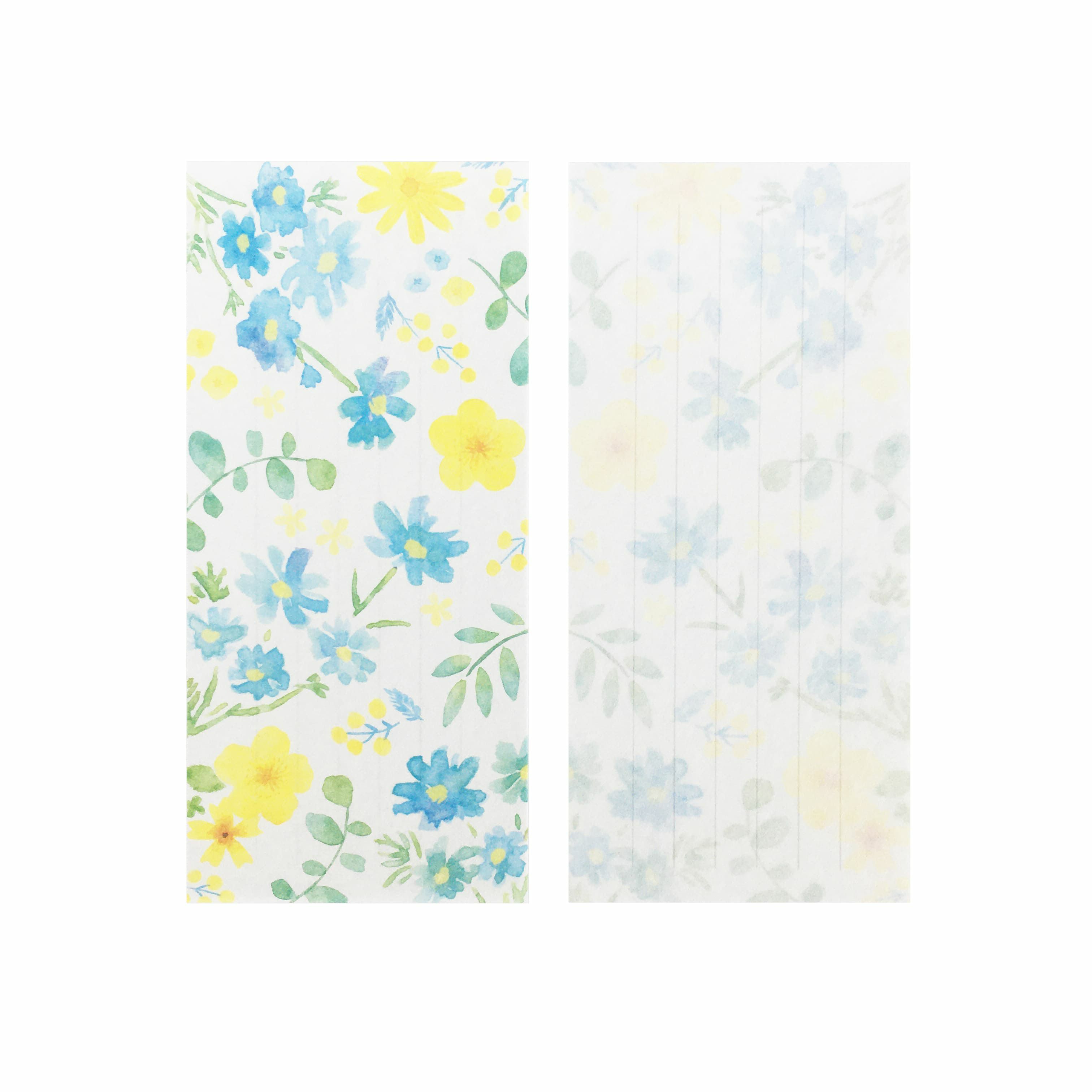 今日のお手紙 青と黄色のお花 | 古川紙工公式オンラインショップ