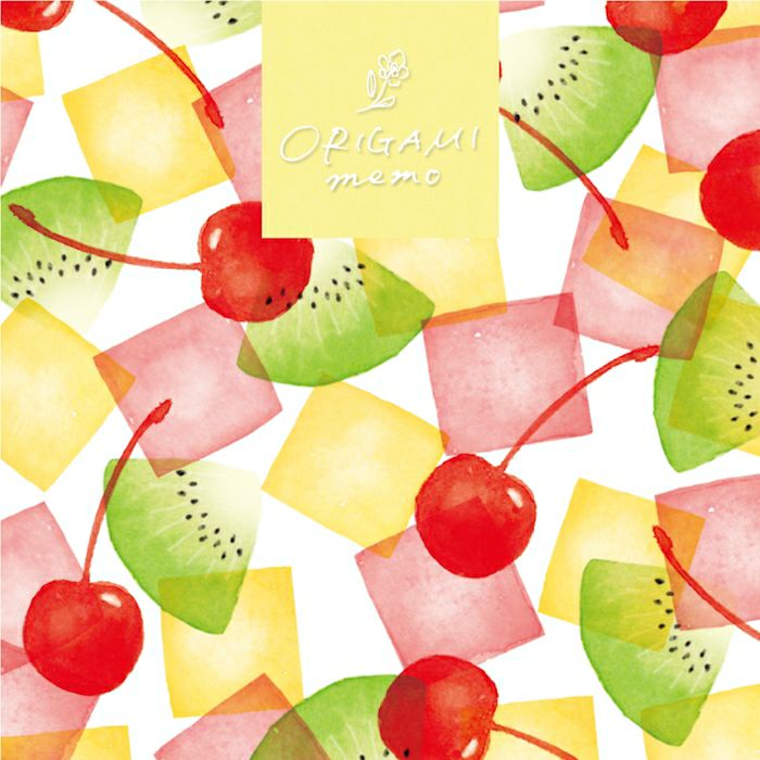 ｵﾝﾗｲﾝ限定 ORIGAMI memo ﾌﾙｰﾂﾎﾟﾝﾁ