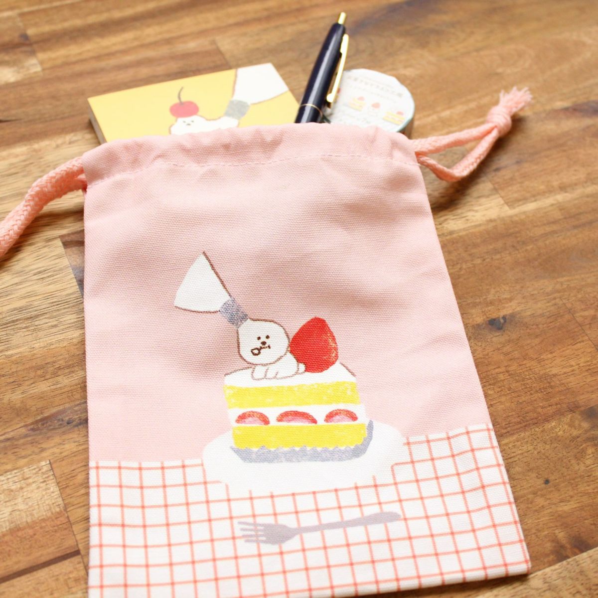 ｵﾝﾗｲﾝ限定 巾着 お菓子などうぶつ工房 ｼｮﾄｹｰｷ