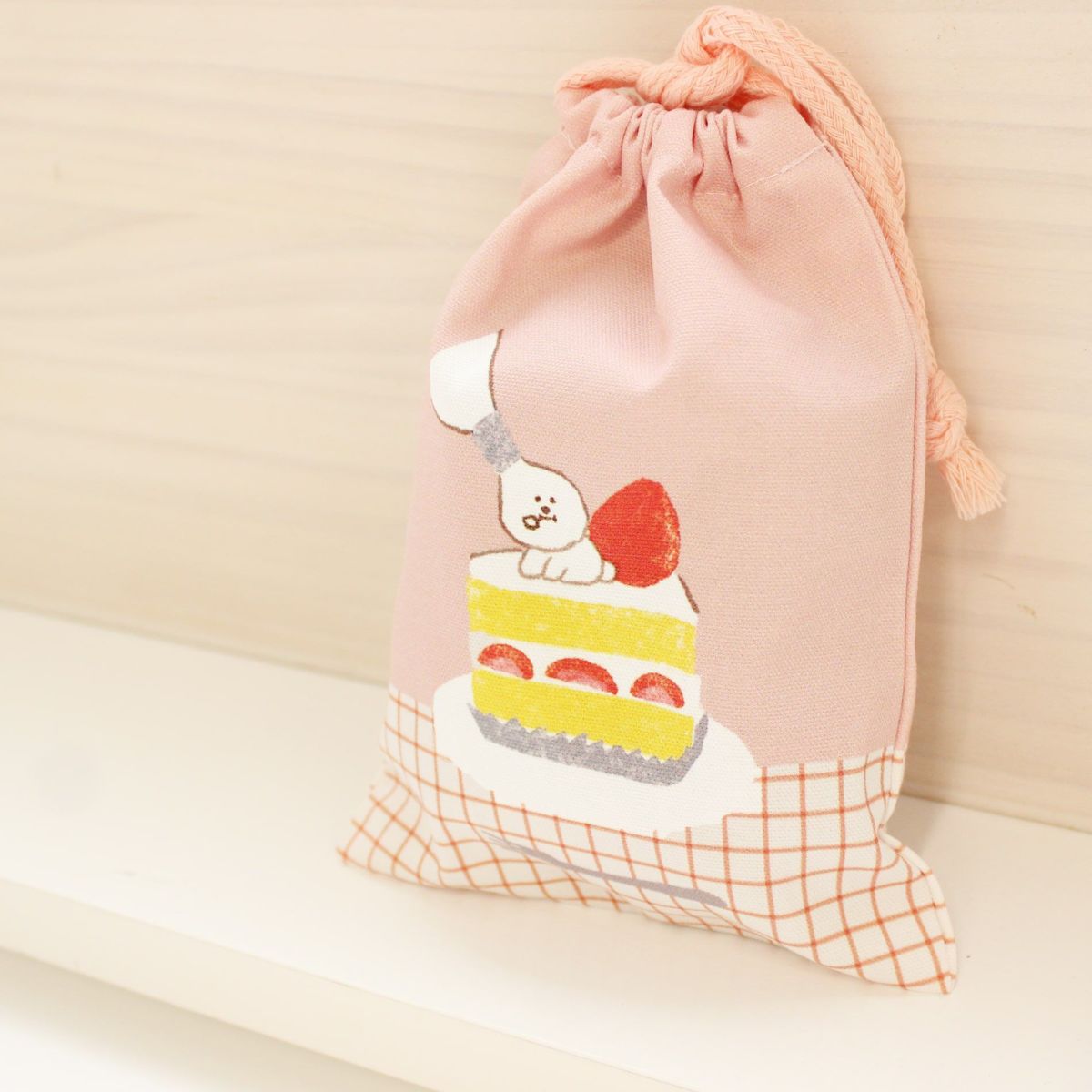 ｵﾝﾗｲﾝ限定 巾着 お菓子などうぶつ工房 ｼｮﾄｹｰｷ