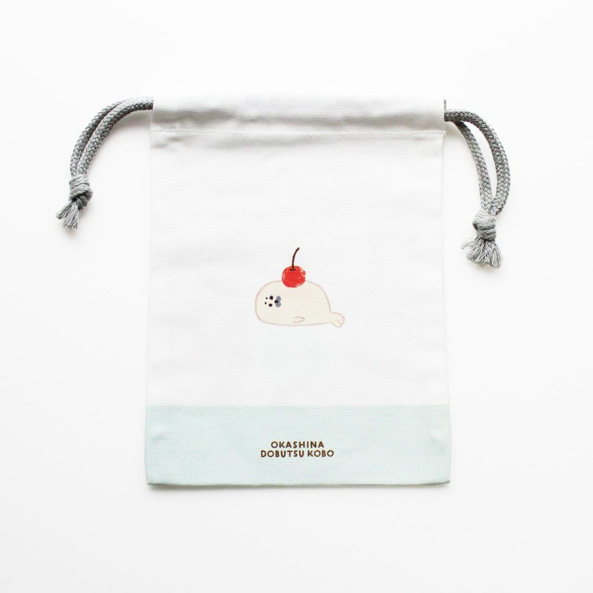 ｵﾝﾗｲﾝ限定 巾着 お菓子などうぶつ工房 ｸﾘｰﾑｿｰﾀﾞ