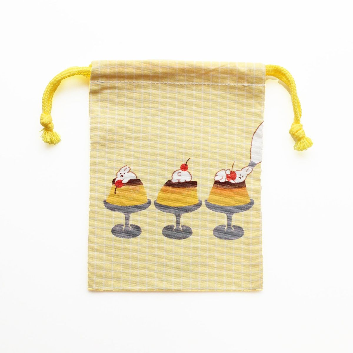 ｵﾝﾗｲﾝ限定 巾着 お菓子などうぶつ工房 ﾌﾟﾘﾝ