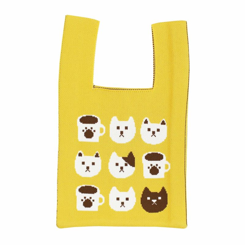 ♥️手編み♥️ハンドメイド♥️バッグ♥️ニットバッグ♥️チューリップ猫ちゃんバッグ♥️ ♥️手編み♥️ハンドメイド♥️バッグ♥️ニットバッグ