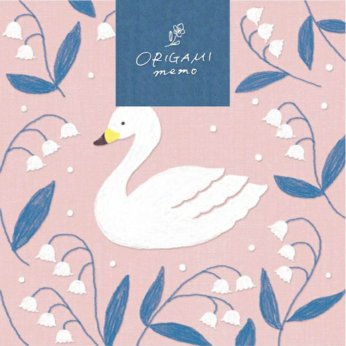 ｵﾝﾗｲﾝ限定 ORIGAMI memo 白鳥