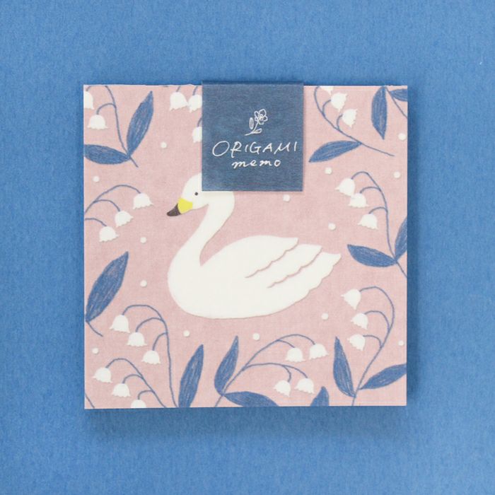 ｵﾝﾗｲﾝ限定 ORIGAMI memo 白鳥