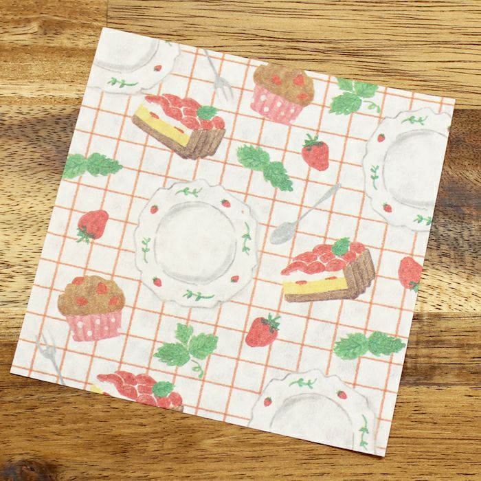 ｵﾝﾗｲﾝ限定 ORIGAMI memo いちごとｽｲｰﾂ