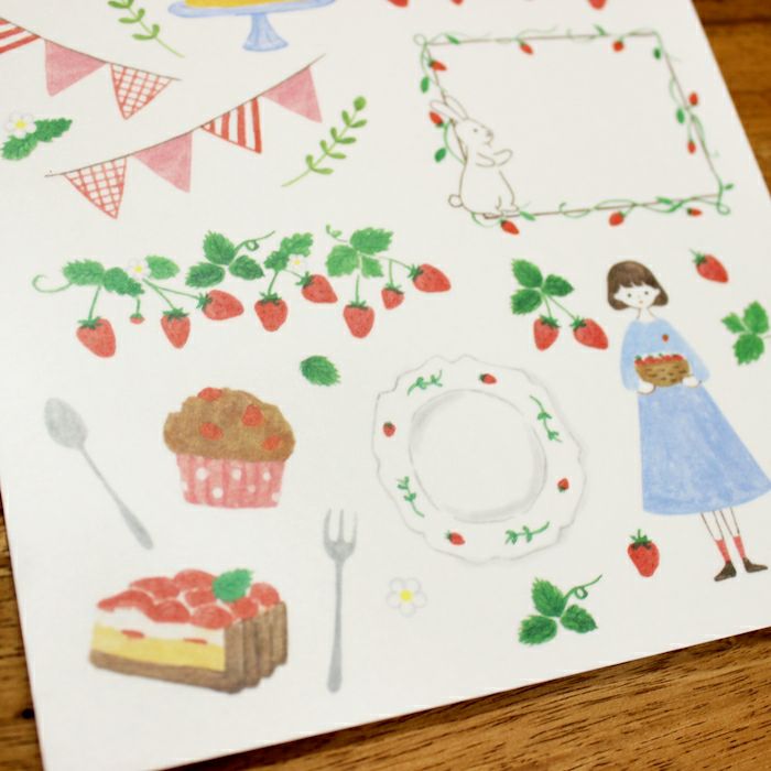 ｵﾝﾗｲﾝ限定 ｼｰﾙｼｰﾄ strawberry garden