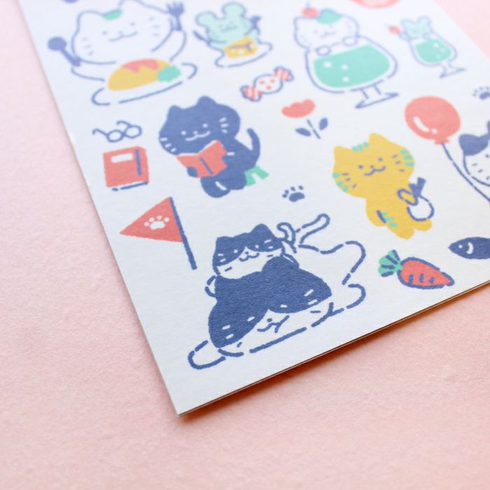 特別価格10000円→6000円❗️手作り額付き作品　title「プカプカ猫」 ｵﾝﾗｲﾝ限定 ﾐﾆｶｰﾄﾞ ぷくぷくﾆｬﾝﾆｬﾝ | 古川紙工公式オンラインショップ