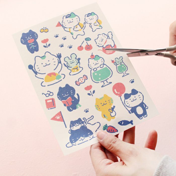 ｵﾝﾗｲﾝ限定 ｼｰﾙｼｰﾄ ぷくぷくﾆｬﾝﾆｬﾝ