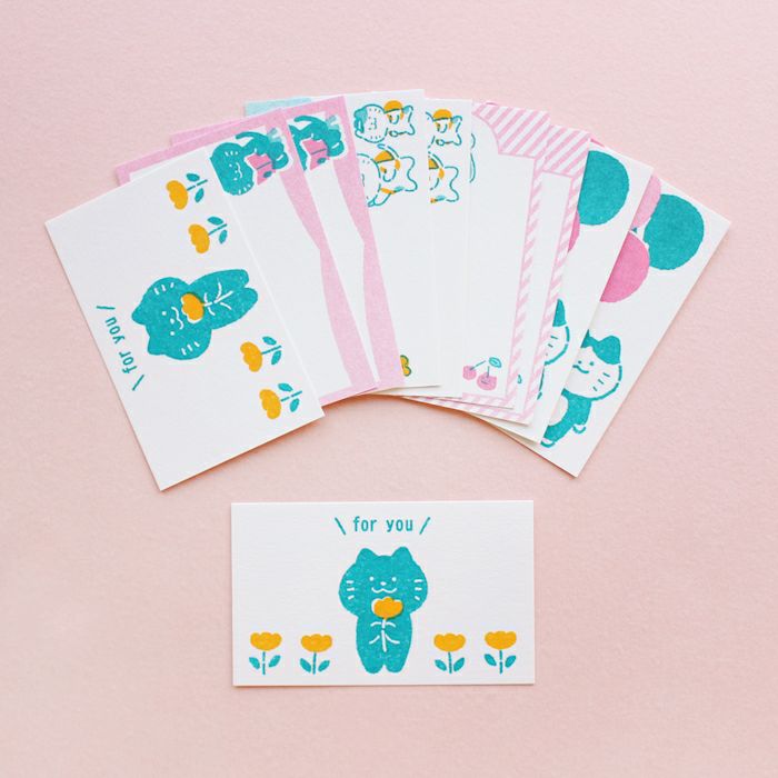 ｵﾝﾗｲﾝ限定 ﾐﾆｶｰﾄﾞ ぷくぷくﾆｬﾝﾆｬﾝ