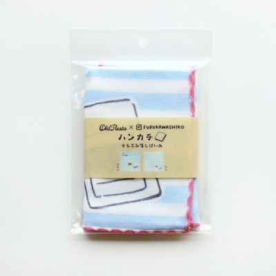 Old Resta×FURUKAWASHIKO ハンカチ そえぶみ箋しばいぬ | 古川