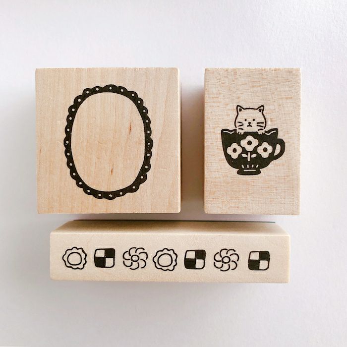 ｵﾝﾗｲﾝ限定 ﾌﾙｶﾜはんこ 3個ｾｯﾄ ﾃｨｰﾀｲﾑ