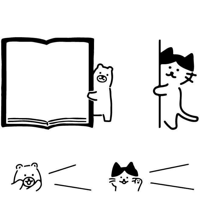 ｵﾝﾗｲﾝ限定 ﾌﾙｶﾜはんこ 3個ｾｯﾄ ねことｸﾏ