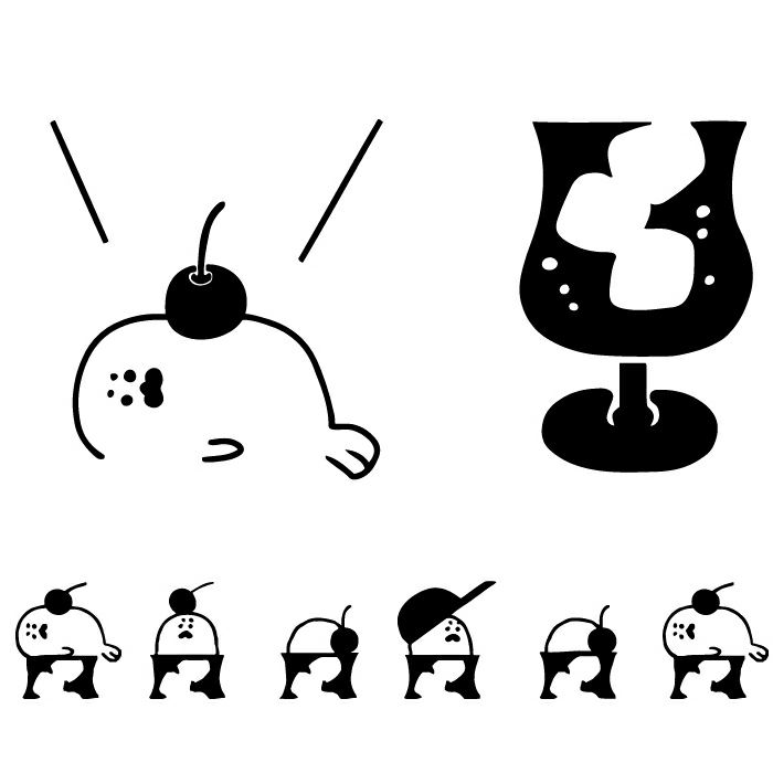 ｵﾝﾗｲﾝ限定 ﾌﾙｶﾜはんこ 3個ｾｯﾄ ｱｻﾞﾗｼとｸﾘｰﾑｿｰﾀﾞ