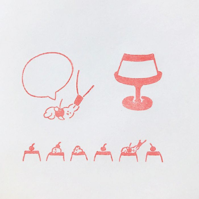 ｵﾝﾗｲﾝ限定 ﾌﾙｶﾜはんこ 3個ｾｯﾄ うさぎとﾌﾟﾘﾝ