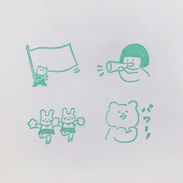 ｵﾝﾗｲﾝ限定 ﾌﾙｶﾜはんこ 4個ｾｯﾄ ﾌﾚﾌﾚ