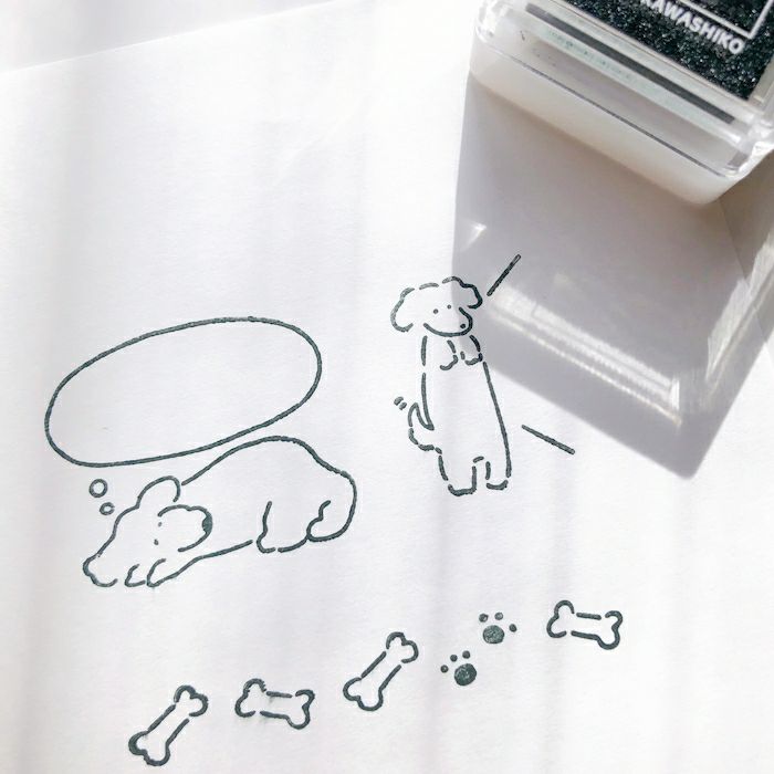 ｵﾝﾗｲﾝ限定 ﾌﾙｶﾜはんこ ｽﾀﾝﾌﾟﾊﾟｯﾄﾞ ﾁｬｺｰﾙ