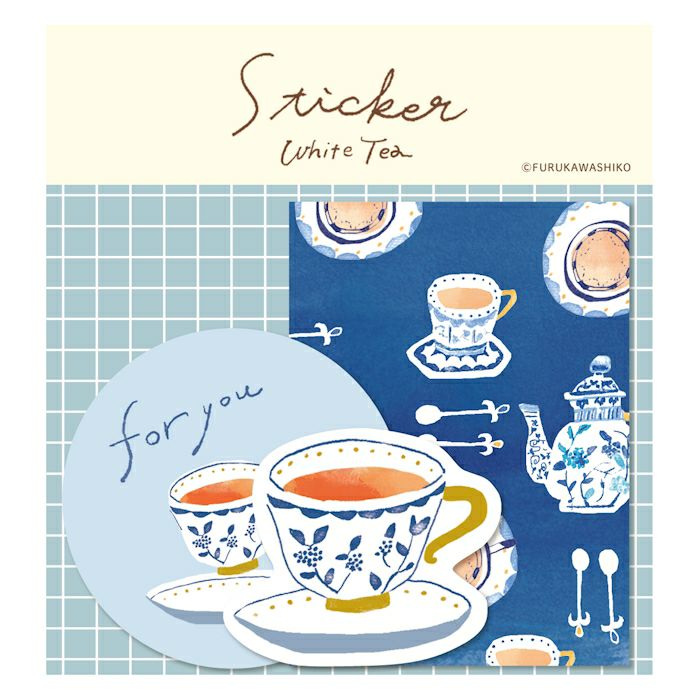 ｵﾝﾗｲﾝ限定 mifull tokimeki sticker White Tea