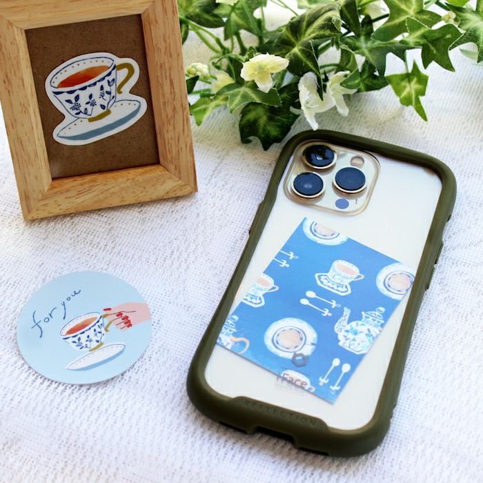 ｵﾝﾗｲﾝ限定 mifull tokimeki sticker White Tea