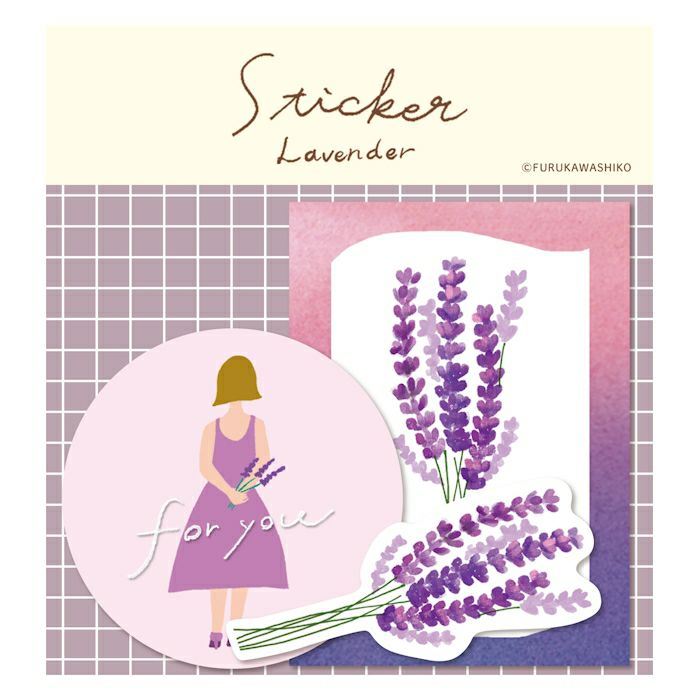 ｵﾝﾗｲﾝ限定 mifull tokimeki sticker Lavender