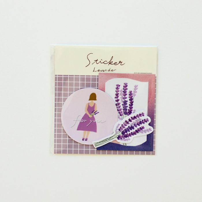 ｵﾝﾗｲﾝ限定 mifull tokimeki sticker Lavender