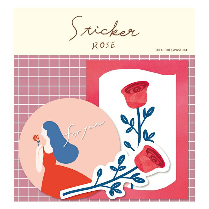 ｵﾝﾗｲﾝ限定 mifull tokimeki sticker ROSE