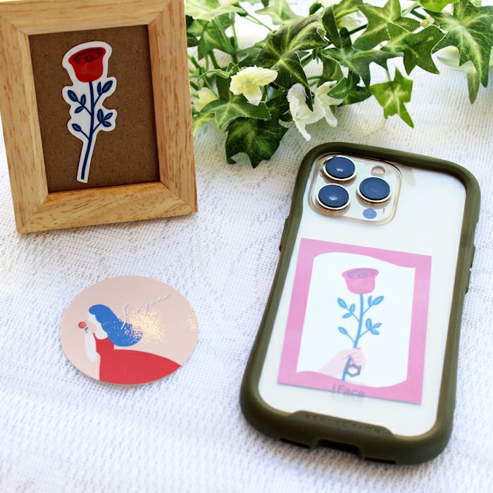 ｵﾝﾗｲﾝ限定 mifull tokimeki sticker ROSE