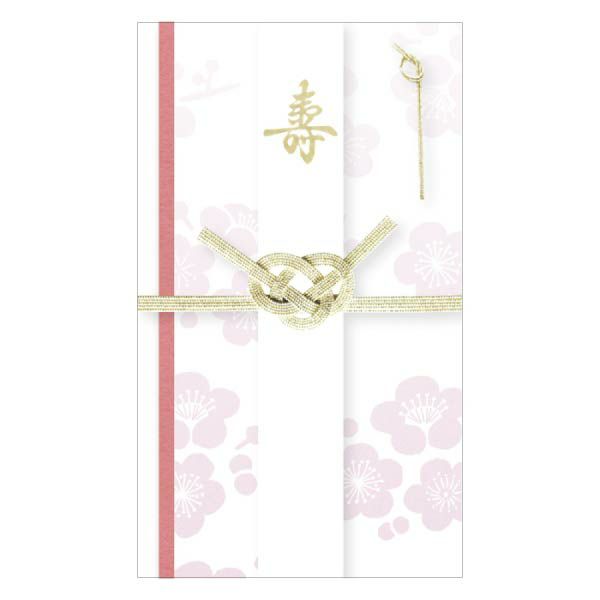 祝儀袋 紅梅 美濃和紙花ごろも
