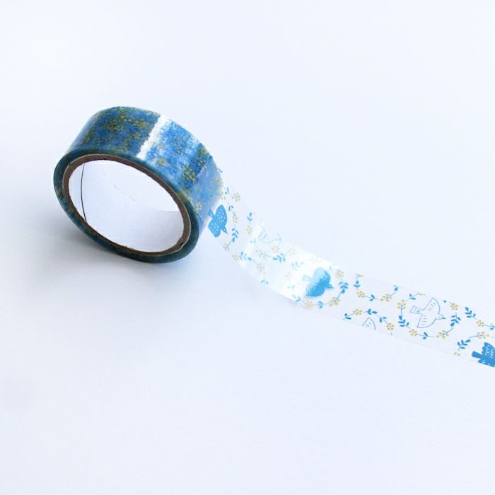 ｵﾝﾗｲﾝ限定 ｸﾘｱﾃｰﾌﾟ 鳥とお花