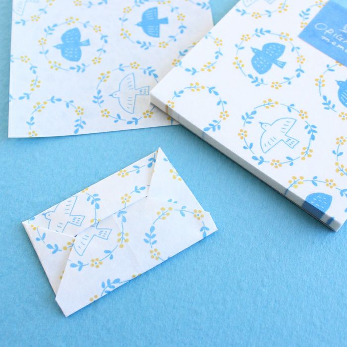 ｵﾝﾗｲﾝ限定 ORIGAMI memo 鳥とお花