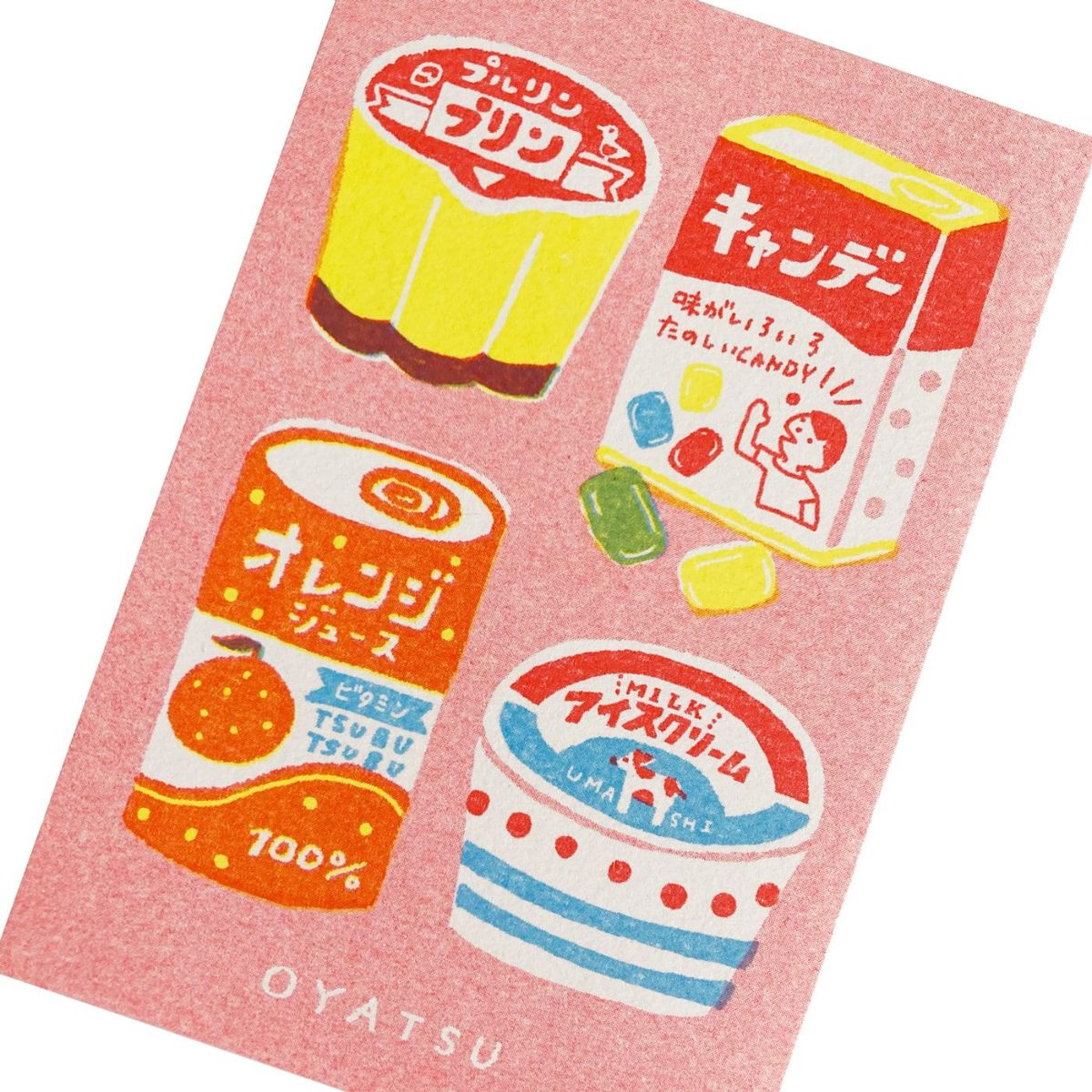 ﾚﾄﾛおやつ ﾚﾄﾛ印刷ﾎﾟｽﾄｶｰﾄﾞ