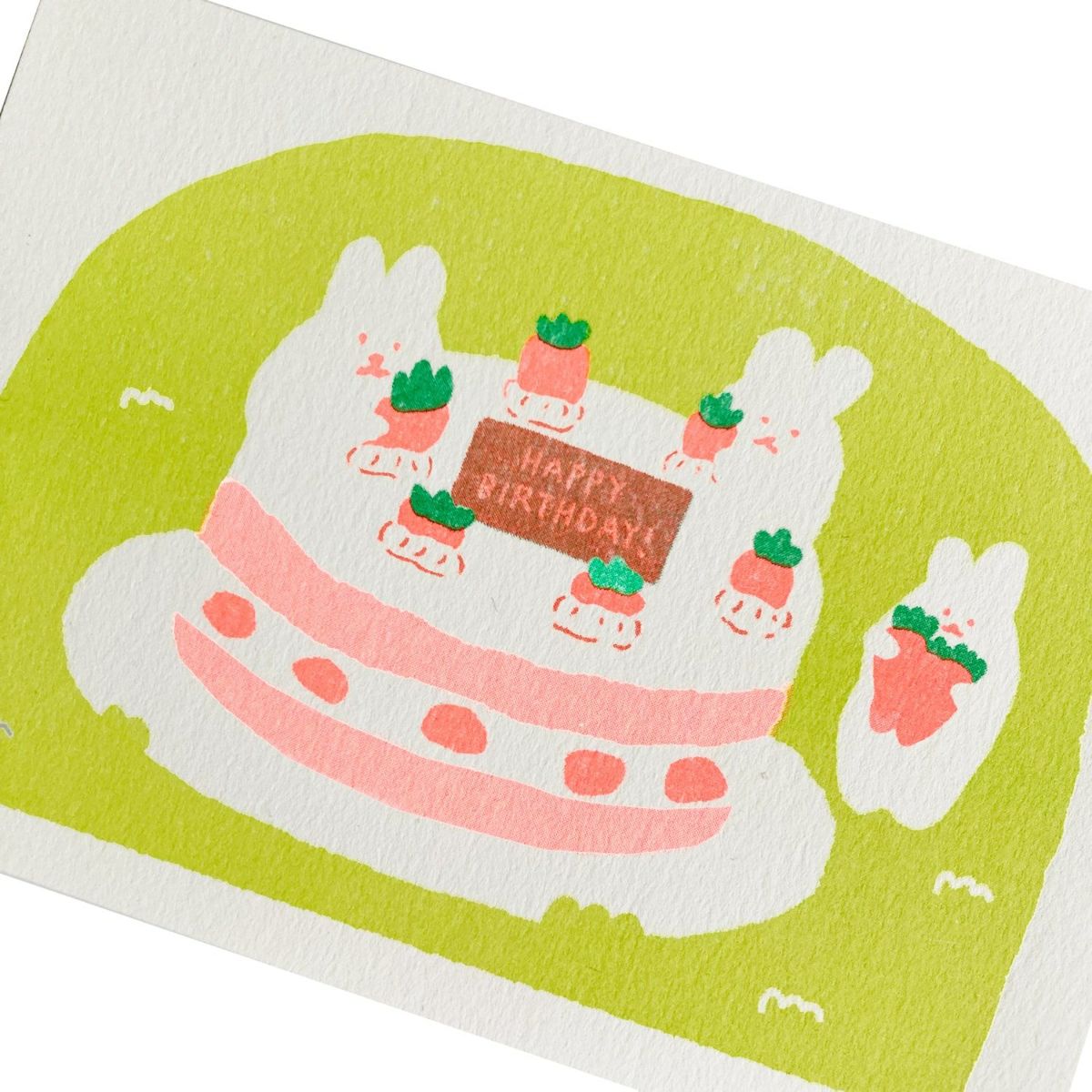 にんじんｹｰｷ ﾚﾄﾛ印刷ﾎﾟｽﾄｶｰﾄﾞ