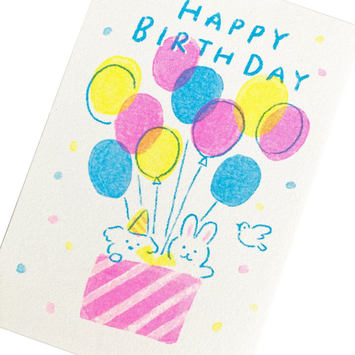 ﾊﾞﾙｰﾝﾊﾞｰｽﾃﾞｰ ﾚﾄﾛ印刷ﾎﾟｽﾄｶｰﾄﾞ