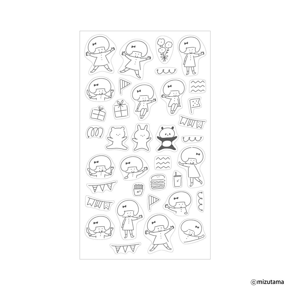 重ねてﾃﾞｺるｼｰﾙｼｰﾄ わいわい kokoromoyou